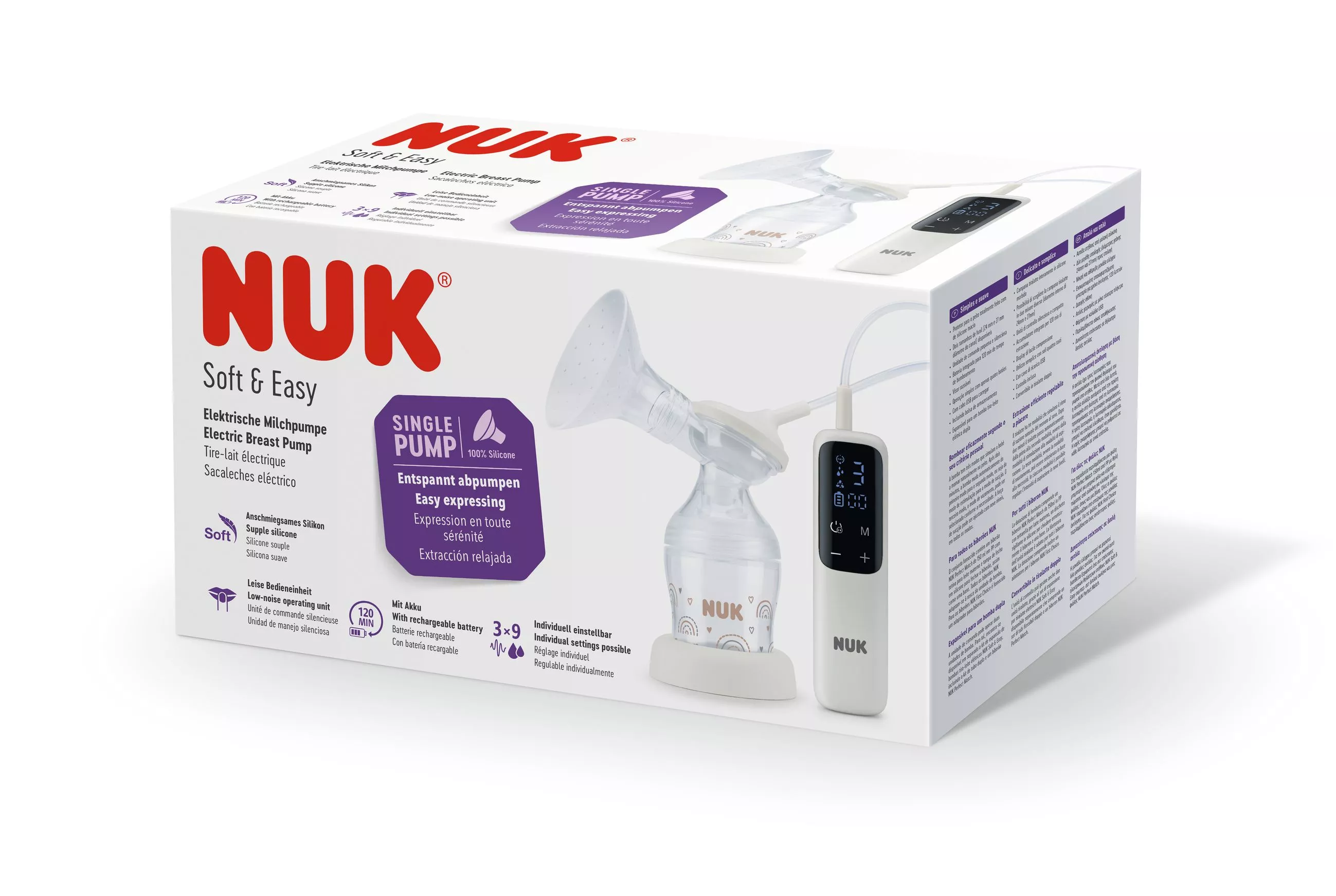 NUK  Perfect Match Soft & Easy Електрическа помпа за кърма, единична