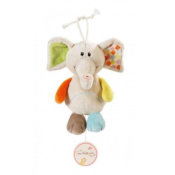 NICI Музикална играчка Слонът Дънди, 18 см. 0+ месеца