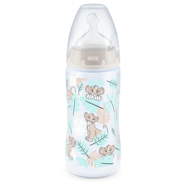 NUK First Choice РР Шише Temperature control 300мл. силиконов биберон 6-18 мес. LION KING 