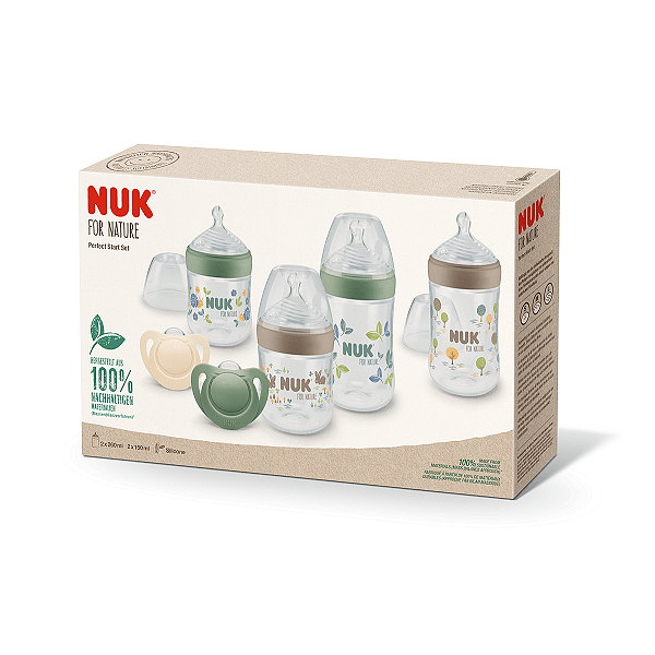 NUK for NATURE Temperature Control СЕТ РР Шишета Perfect start - 6 части