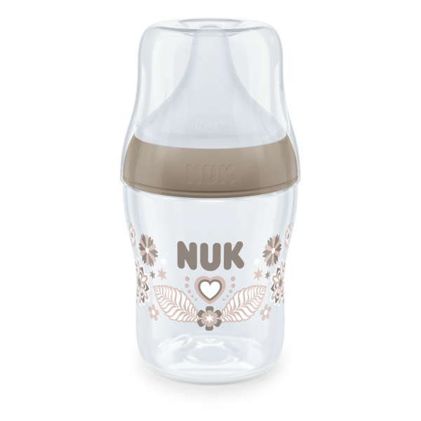 NUK Perfect Match Шише РР 150мл. със силиконов биберон за хранене S, 0+мес. Сърце