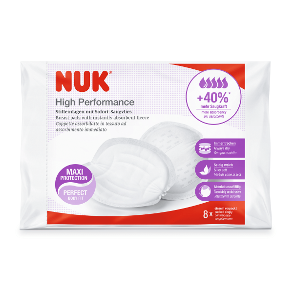 NUK подплънки за кърмачка Hihg performance, 8бр.