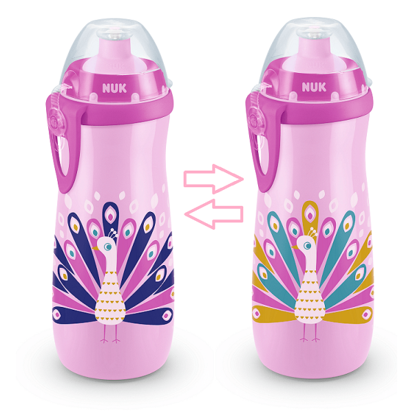 NUK Чаша Sports Cup с клапа, 450мл, 24+мес., Chameleon
