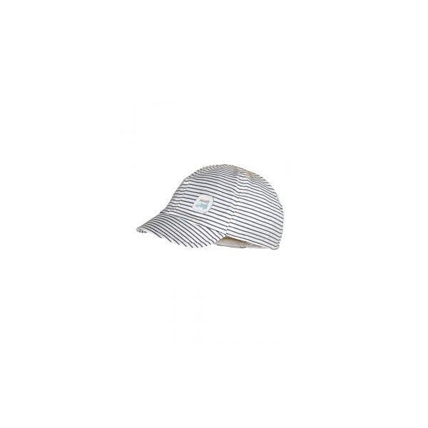 Maximo лятна шапка каскет бял със сини черти