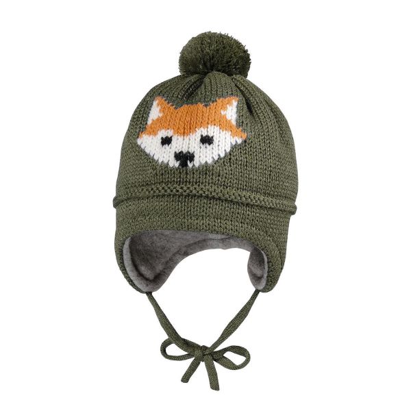 Maximo Зимна шапка зелена лисица