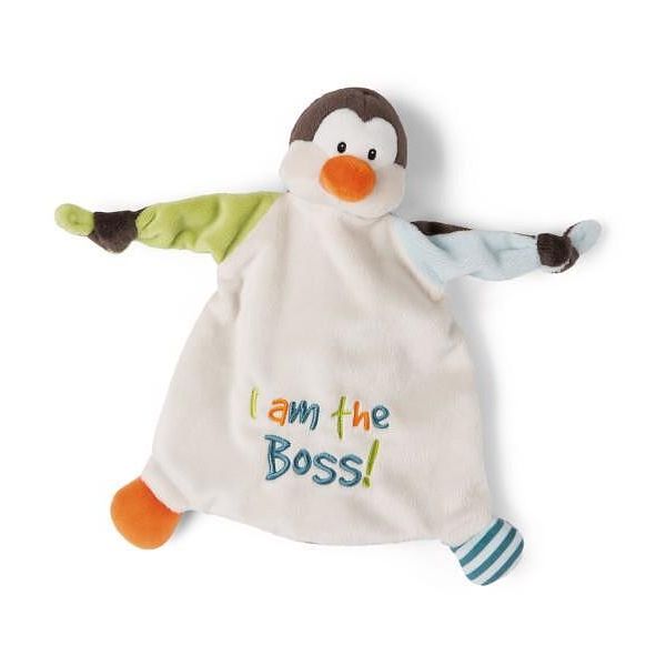 NICI Мека кърпичка за гушкане Пингвин, 25х25см. 0+ месеца