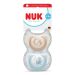 NUK First Choice биберон залъгалка, силикон, 0-6 мес., 2 бр., Мечка/Водно конче