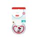 NUK Perfect Match биберон залъгалка, силикон 6-18 мес. 1бр., AIR, Мики, червена