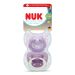 NUK First Choice биберон залъгалка, силикон, 18+ мес., 2 бр., Day&Night, момиче