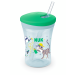 NUK EVOLUTION Action Cup Чаша 230мл. със сламка, 12+ мес., Зелена