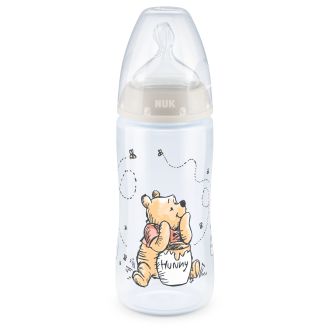 NUK First Choice РР шише Termo control 300мл. със силиконов биберон за хранене 0-6мес. DISNEY 