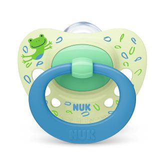 NUK Биберон залъгалка силикон 18-36 мес. 1бр Signature + кутийка за съхранение и стерилизация в микровълнова