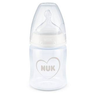 NUK First Choice РР Шише Temperature control 150мл. силиконов биберон 0-6 мес. ПРОМО*- без опаковка