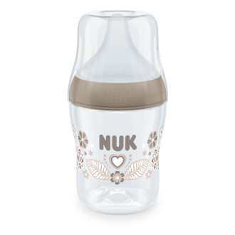 NUK Perfect Match Шише РР 150мл. със силиконов биберон за хранене S, 0+мес. Сърце
