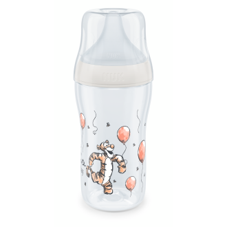 NUK Perfect Match Шише РР 260мл. със силиконов биберон за хранене M, 3+ мес. Disney Тигър
