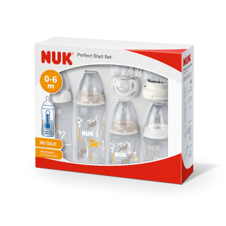 NUK First Choice + СЕТ Perfect Start Temperature Control - 10 части Неутрален