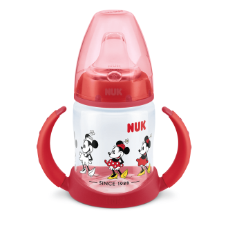 NUK First Choice РР Шише Temperature Control 150мл. със силиконов накрайник за сок Mickey red